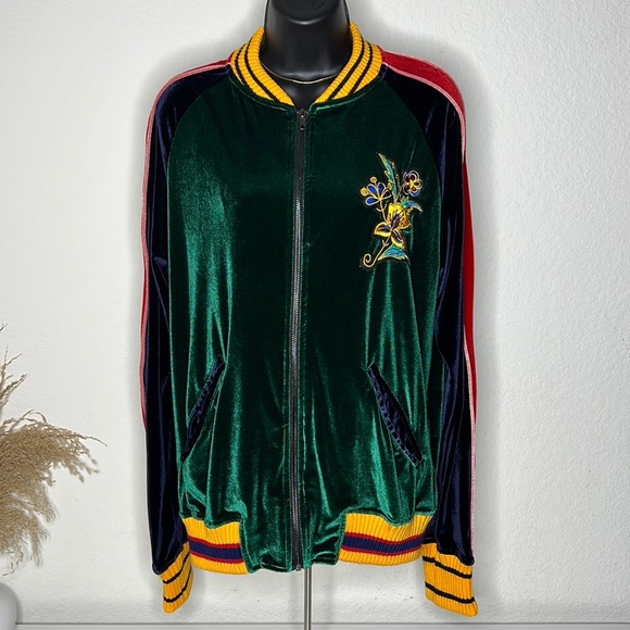 Hudson Jeans Other - Men's Hudson Green Velour Track Jacket Size M